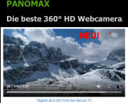 NEU! PANOMAX Die beste 360° HD Webcamera.