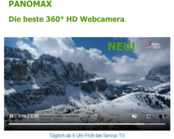 NEU! PANOMAX Die beste 360° HD Webcamera.